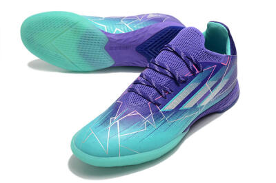 Adidas X Speedflow.1 IC Football Shoes - Jade/Purple/White