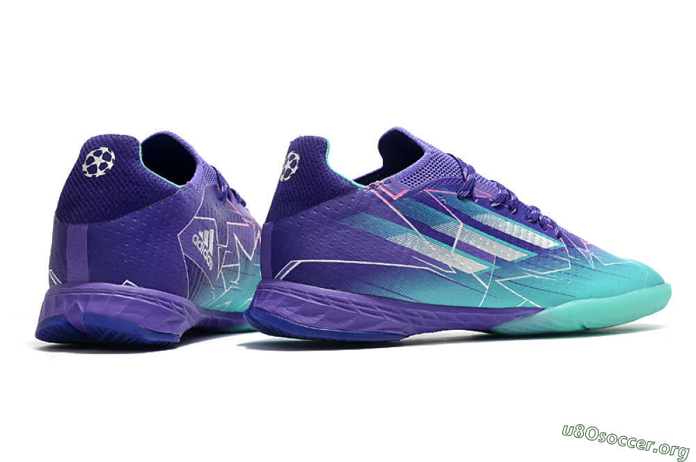 Adidas X Speedflow.1 IC Football Shoes - Jade/Purple/White 6