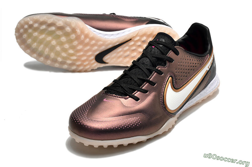 Nike React Tiempo Legend 9 Pro TF Football Shoes - Gold/White/Black 0