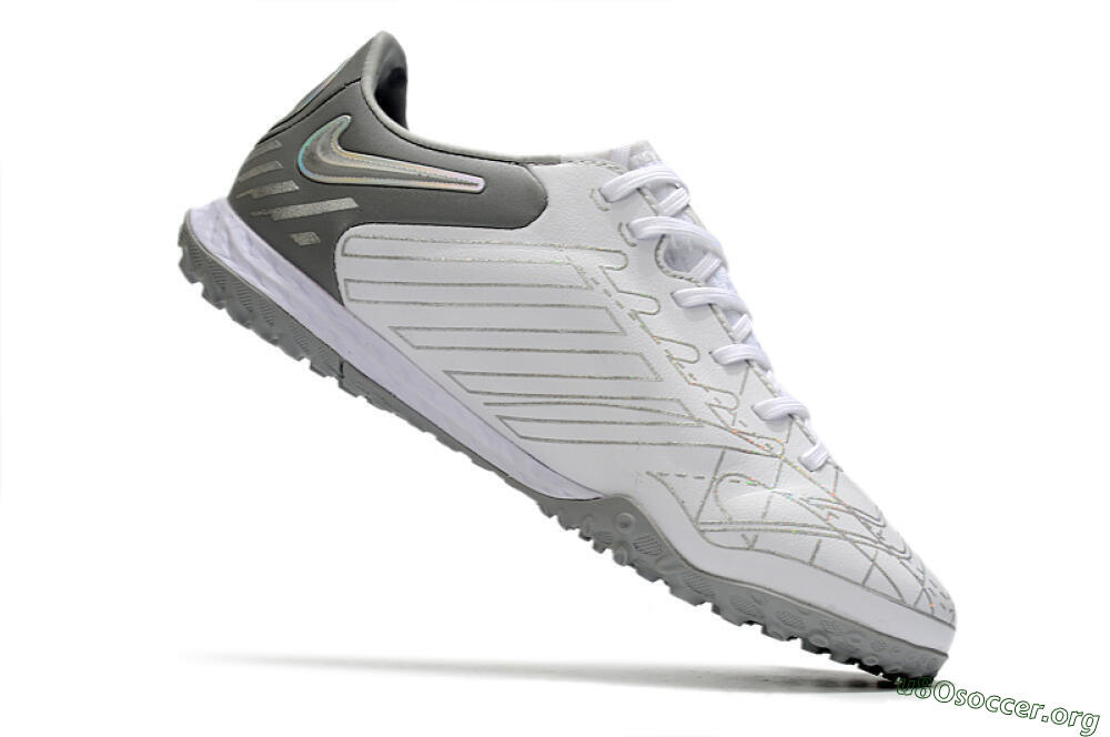Nike React Tiempo Legend 9 Pro TF Football Shoes - Grey/White 4