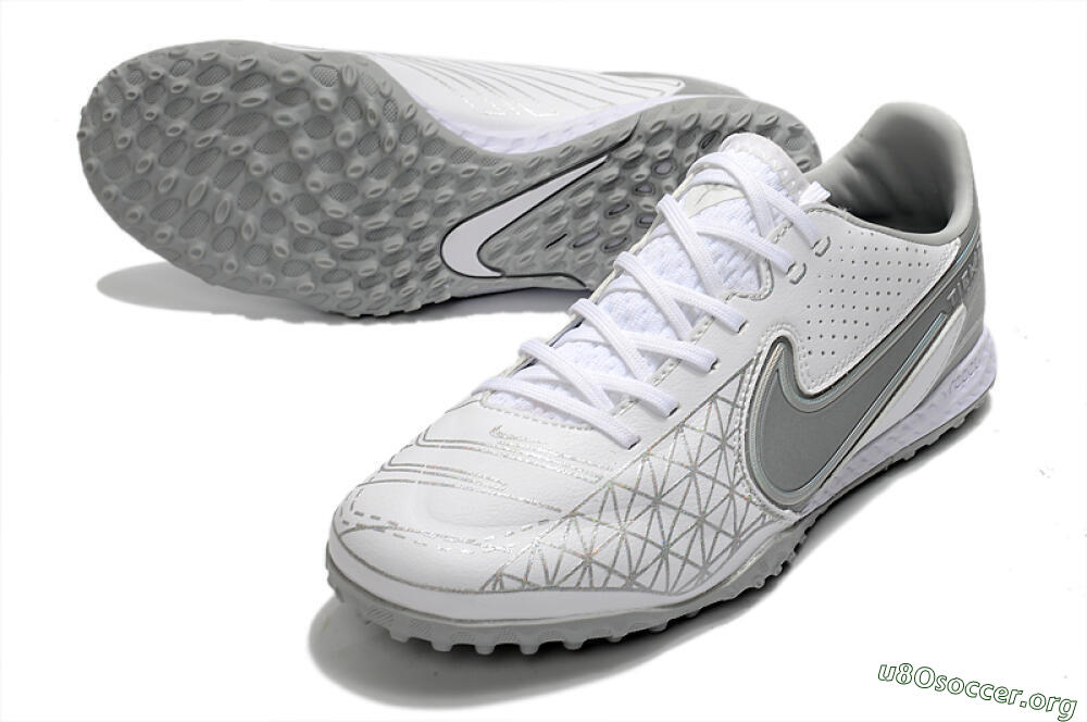 Nike React Tiempo Legend 9 Pro TF Football Shoes - Grey/White 0