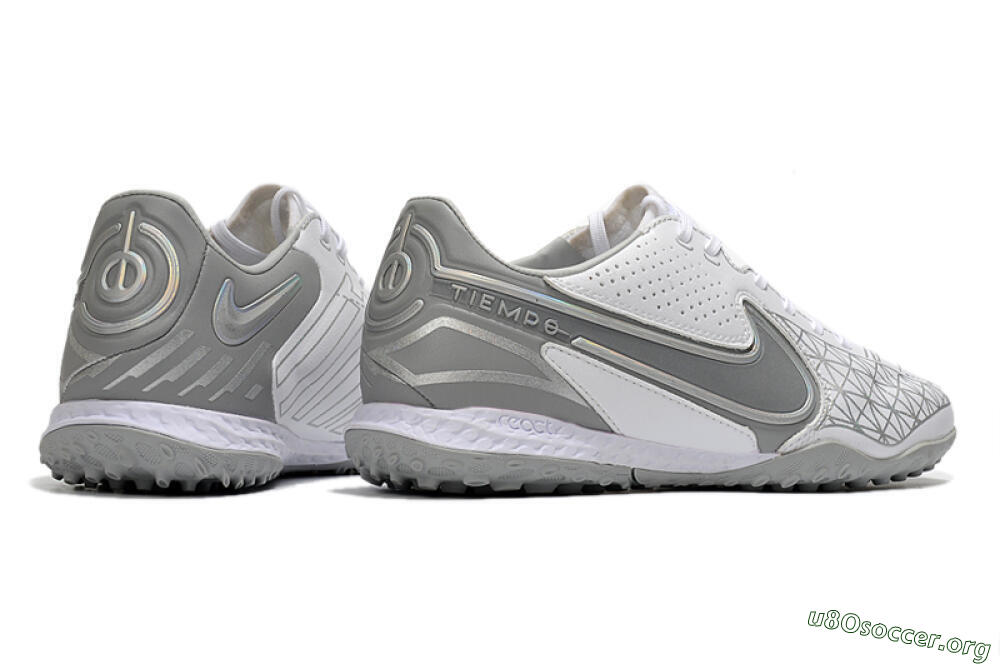 Nike React Tiempo Legend 9 Pro TF Football Shoes - Grey/White 6
