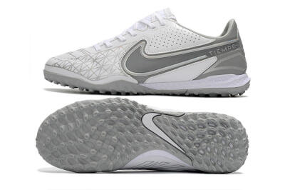 Nike React Tiempo Legend 9 Pro TF Football Shoes - Grey/White
