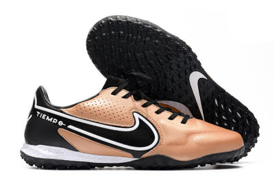 Nike React Tiempo Legend 9 Pro TF Football Shoes - Gold/White/Black