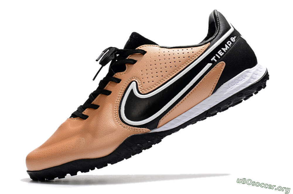 Nike React Tiempo Legend 9 Pro TF Football Shoes - Gold/White/Black 5