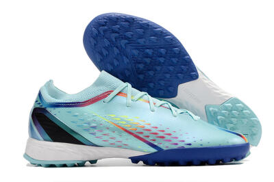 Adidas X Speedportal.3 TF Football Shoes - Jade/Red/Yellow/Blue