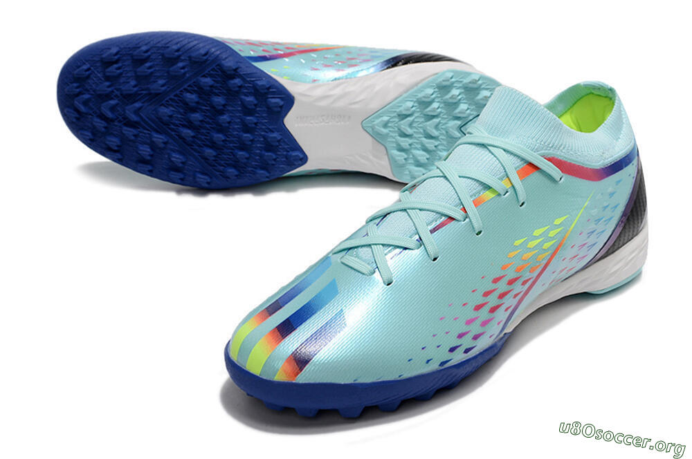 Adidas X Speedportal.3 TF Football Shoes - Jade/Red/Yellow/Blue 0