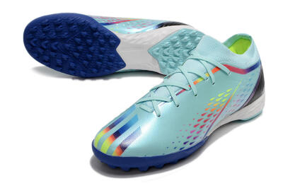 Adidas X Speedportal.3 TF Football Shoes - Jade/Red/Yellow/Blue