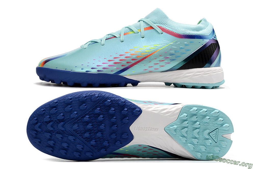 Adidas X Speedportal.3 TF Football Shoes - Jade/Red/Yellow/Blue 1