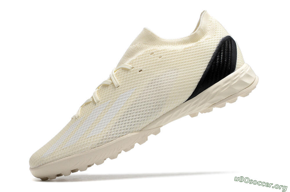 Adidas X Speedportal.3 TF Football Shoes - Beige/White/Black 5