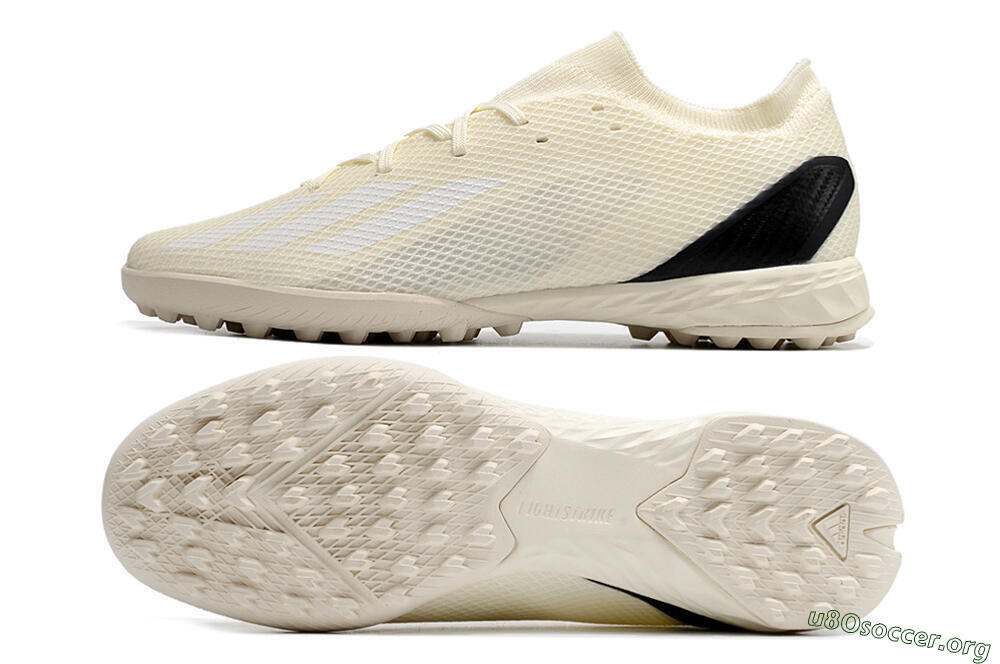 Adidas X Speedportal.3 TF Football Shoes - Beige/White/Black 1