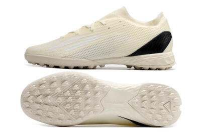 Adidas X Speedportal.3 TF Football Shoes - Beige/White/Black