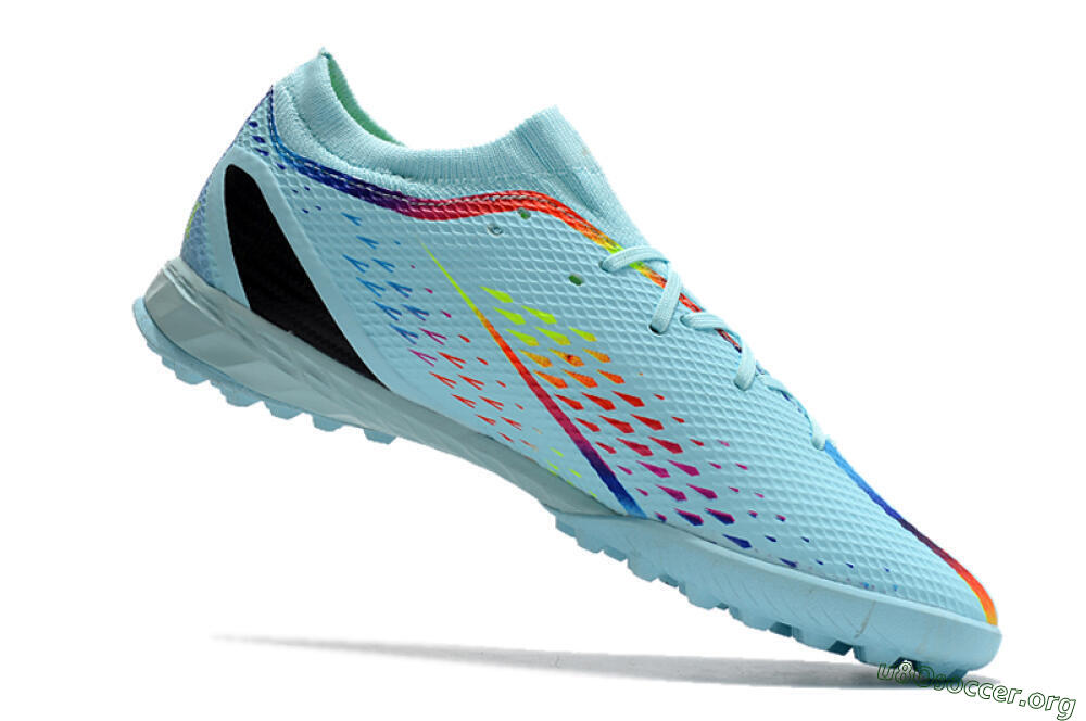 Adidas X Speedportal.3 TF Football Shoes - Jade/Red/Yellow/Blue 4