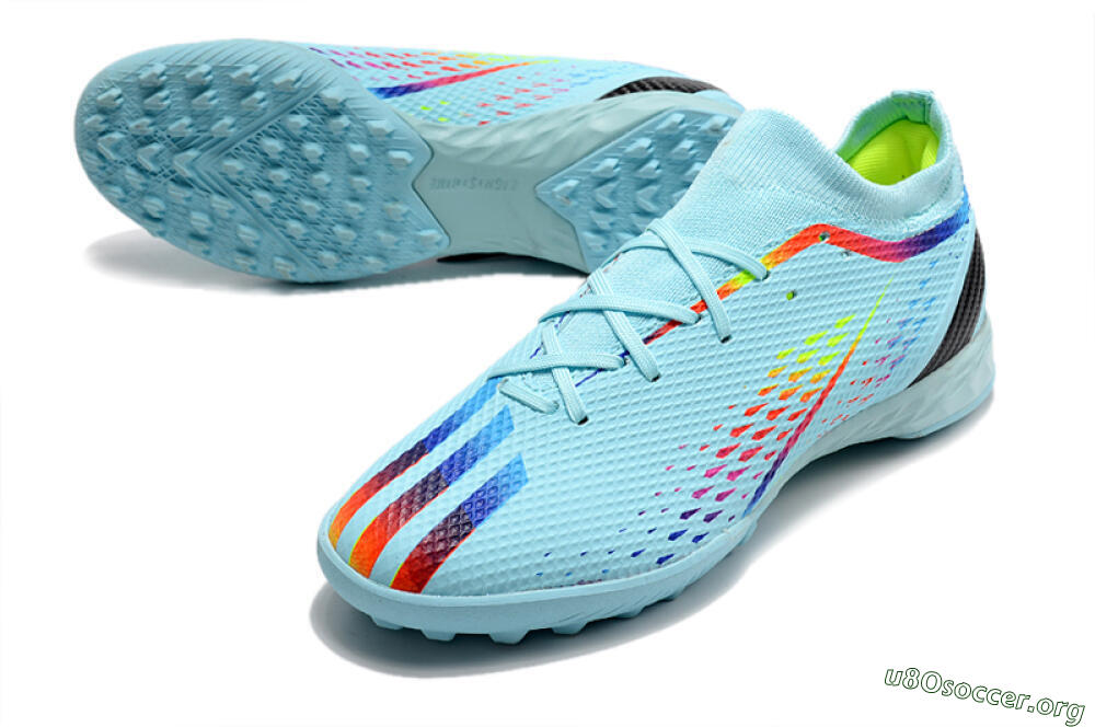 Adidas X Speedportal.3 TF Football Shoes - Jade/Red/Yellow/Blue 0