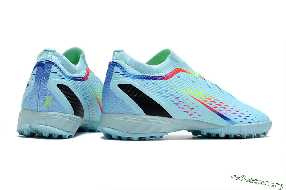 Adidas X Speedportal.3 TF Football Shoes - Jade/Red/Yellow/Blue 6