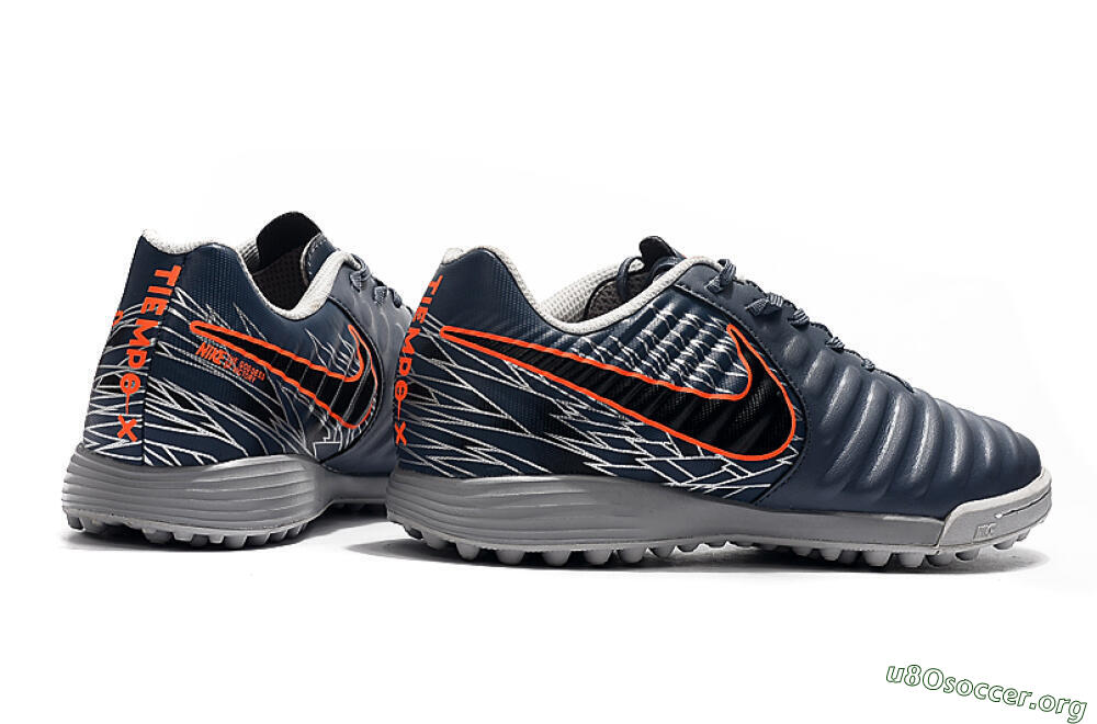 Nike Tiempox Ligera IV TF Football Shoes - Grey/Red/Black 9