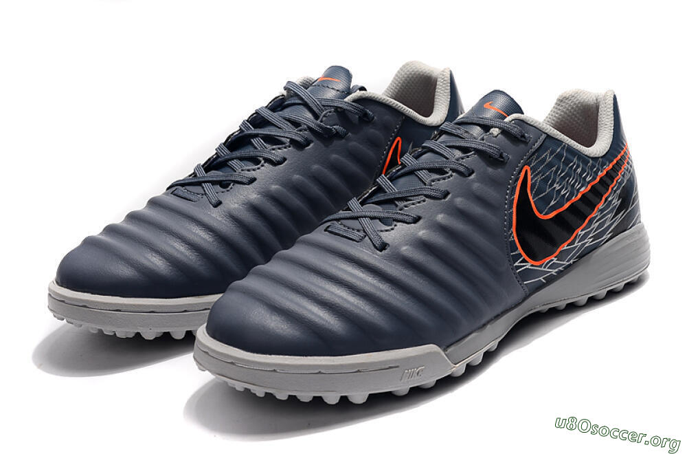 Nike Tiempox Ligera IV TF Football Shoes - Grey/Red/Black 5