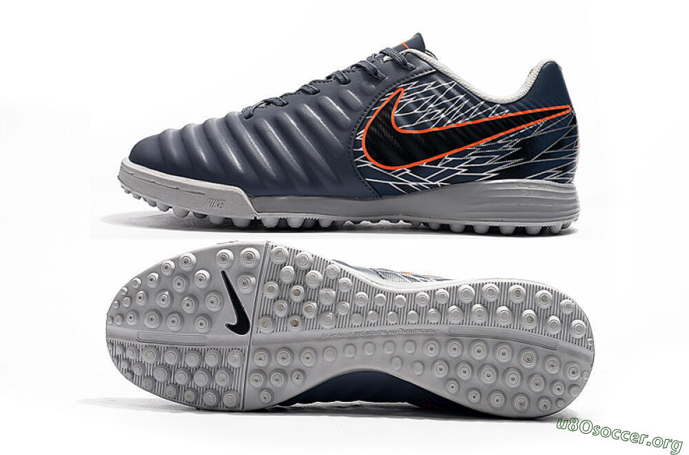 Nike Tiempox Ligera IV TF Football Shoes - Grey/Red/Black 1