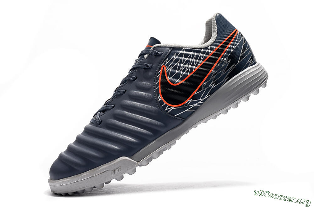 Nike Tiempox Ligera IV TF Football Shoes - Grey/Red/Black 8