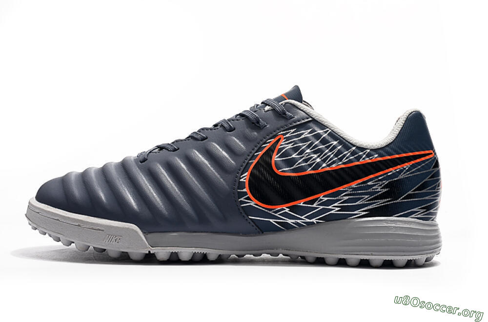 Nike Tiempox Ligera IV TF Football Shoes - Grey/Red/Black 3