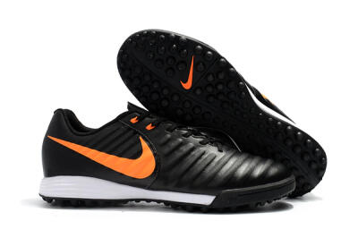 Nike Tiempox Ligera IV TF Football Shoes - Black/Orange/White
