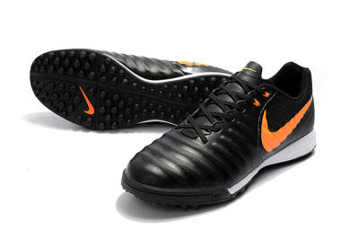 Nike Tiempox Ligera IV TF Football Shoes - Black/Orange/White