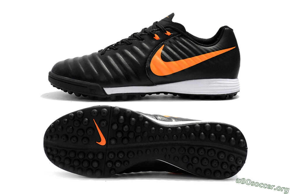 Nike Tiempox Ligera IV TF Football Shoes - Black/Orange/White 1