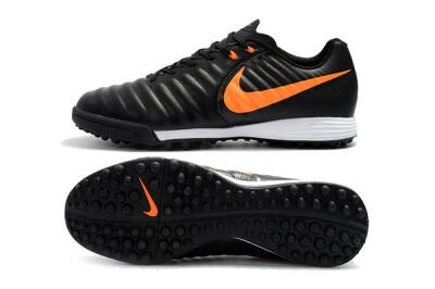 Nike Tiempox Ligera IV TF Football Shoes - Black/Orange/White