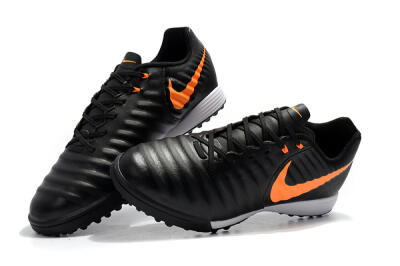Nike Tiempox Ligera IV TF Football Shoes - Black/Orange/White
