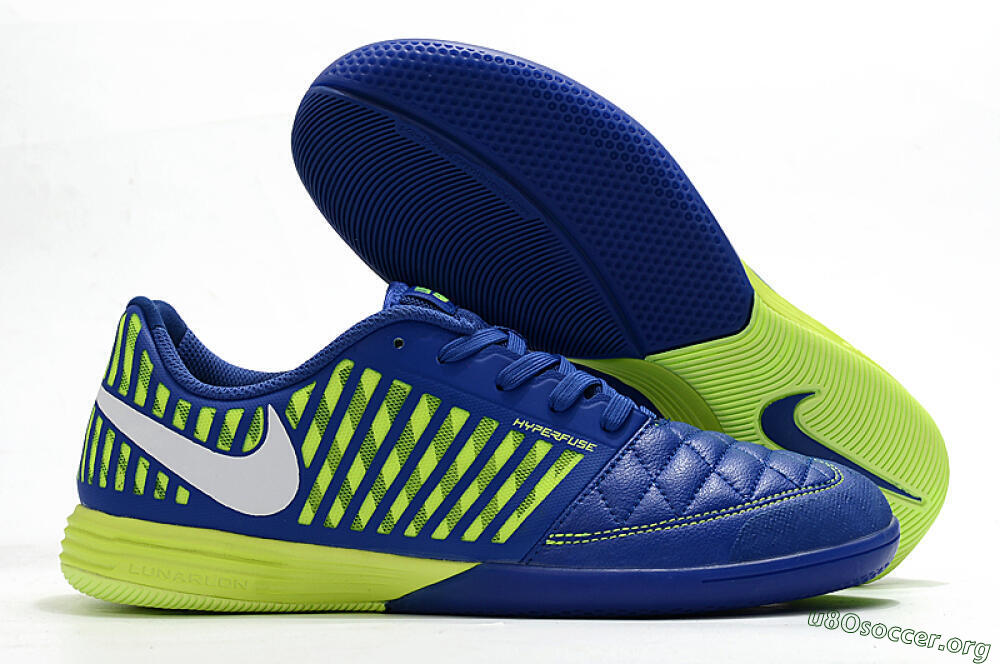 Nike Lunar Gato 2 IC Football Shoes - Blue/Yellow/White 2