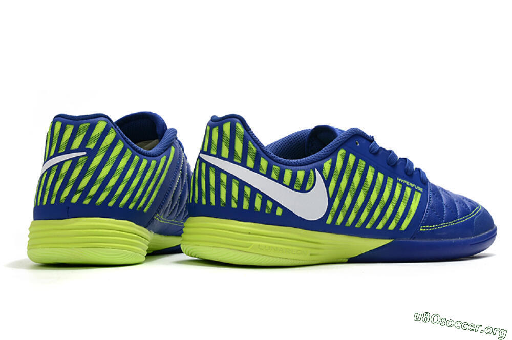 Nike Lunar Gato 2 IC Football Shoes - Blue/Yellow/White 6
