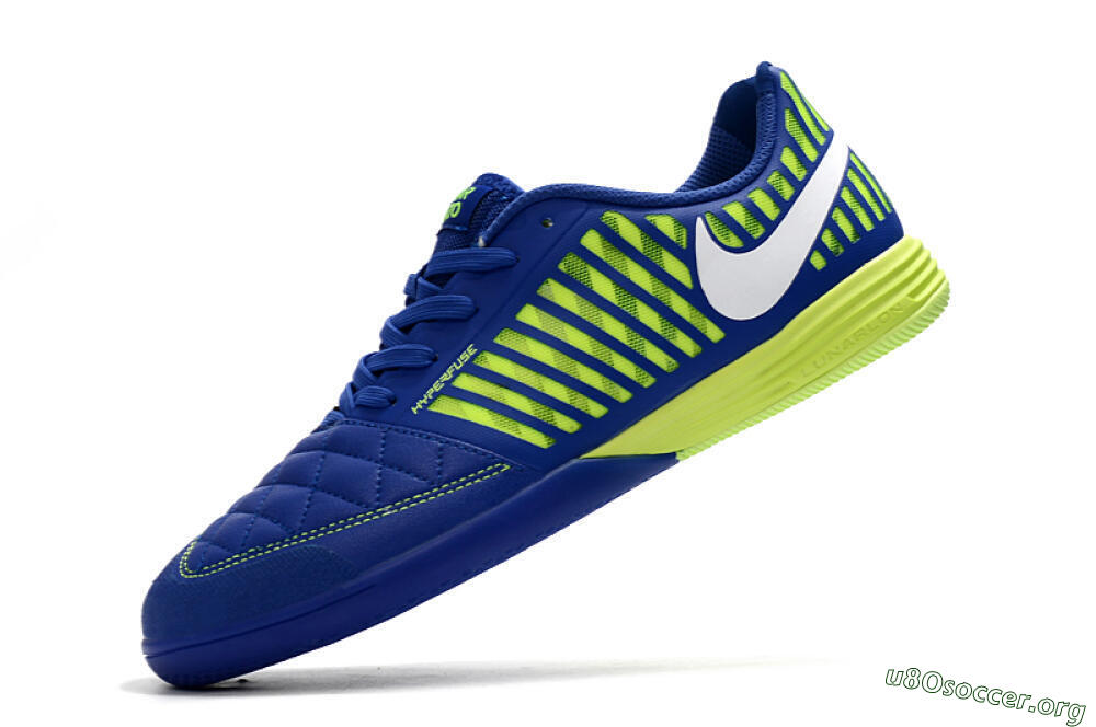 Nike Lunar Gato 2 IC Football Shoes - Blue/Yellow/White 5