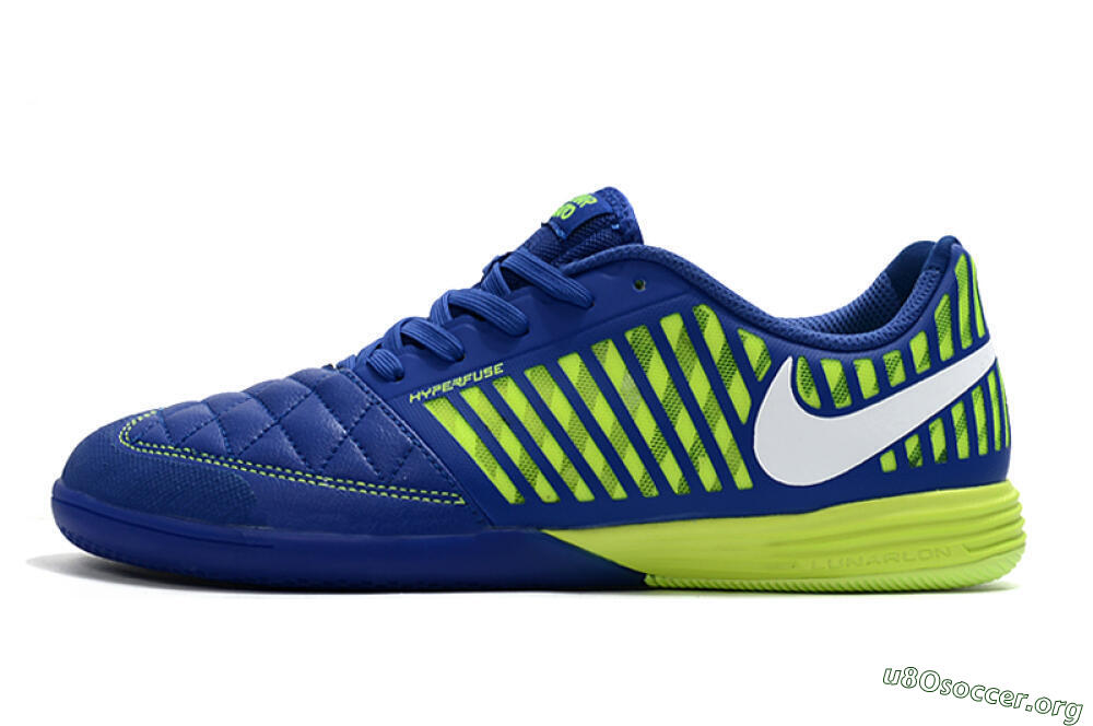 Nike Lunar Gato 2 IC Football Shoes - Blue/Yellow/White 3