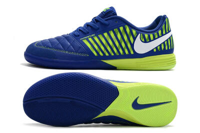 Nike Lunar Gato 2 IC Football Shoes - Blue/Yellow/White