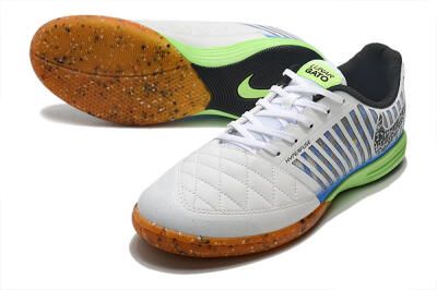 Nike Lunar Gato 2 IC Football Shoes - White/Black/Blue/Yellow