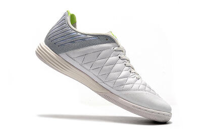 Nike Lunar Gato 2 IC Football Shoes - White/Grey/Silver
