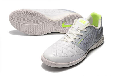 Nike Lunar Gato 2 IC Football Shoes - White/Grey/Silver