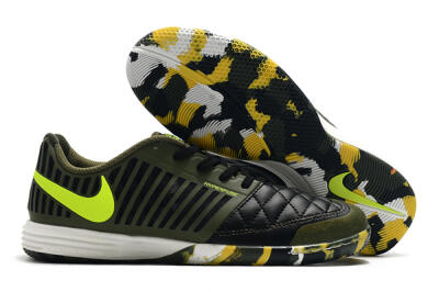Nike Lunar Gato 2 IC Football Shoes - Black/Green/Yellow
