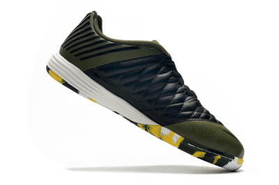 Nike Lunar Gato 2 IC Football Shoes - Black/Green/Yellow