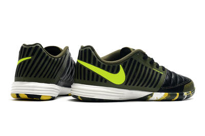 Nike Lunar Gato 2 IC Football Shoes - Black/Green/Yellow