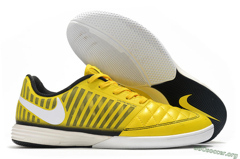 Nike Lunar Gato 2 IC Football Shoes - Yellow/Black/White 2