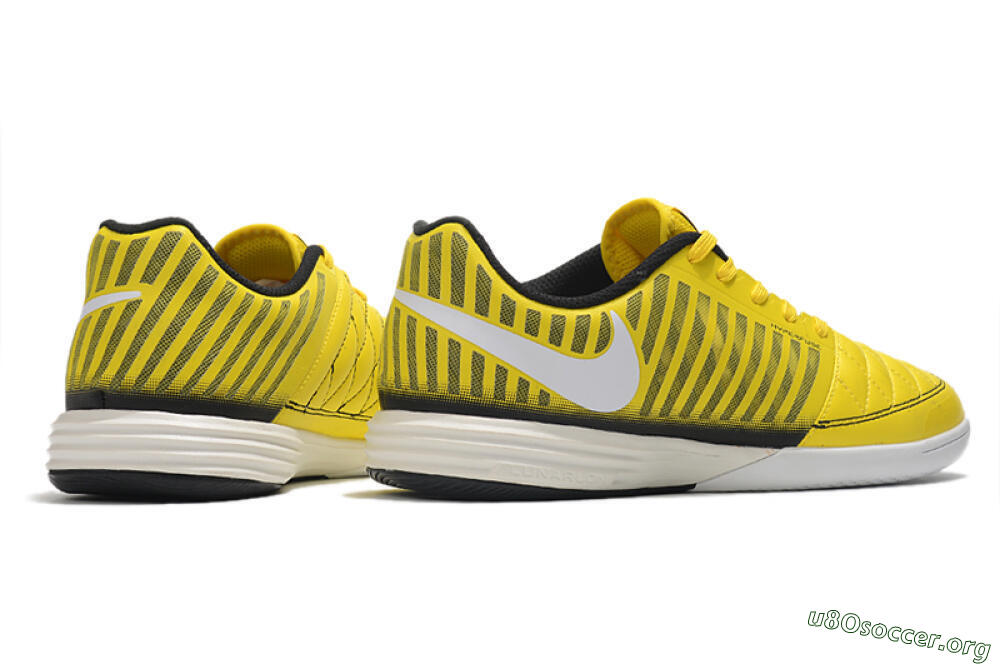 Nike Lunar Gato 2 IC Football Shoes - Yellow/Black/White 6