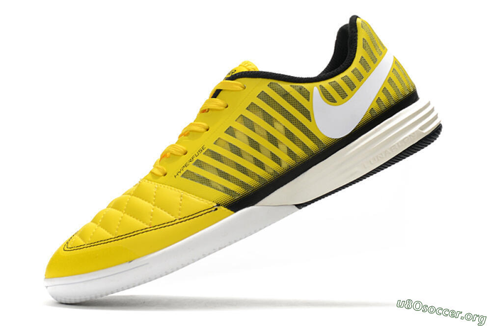Nike Lunar Gato 2 IC Football Shoes - Yellow/Black/White 5