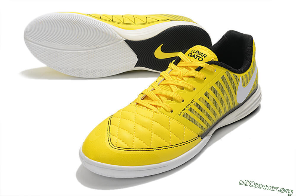 Nike Lunar Gato 2 IC Football Shoes - Yellow/Black/White 0