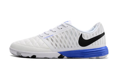 Nike Lunar Gato 2 IC Football Shoes - White/Black/Blue