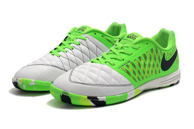 Nike Lunar Gato 2 IC Football Shoes - White/Green/Black