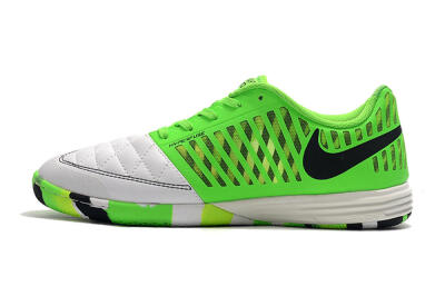 Nike Lunar Gato 2 IC Football Shoes - White/Green/Black