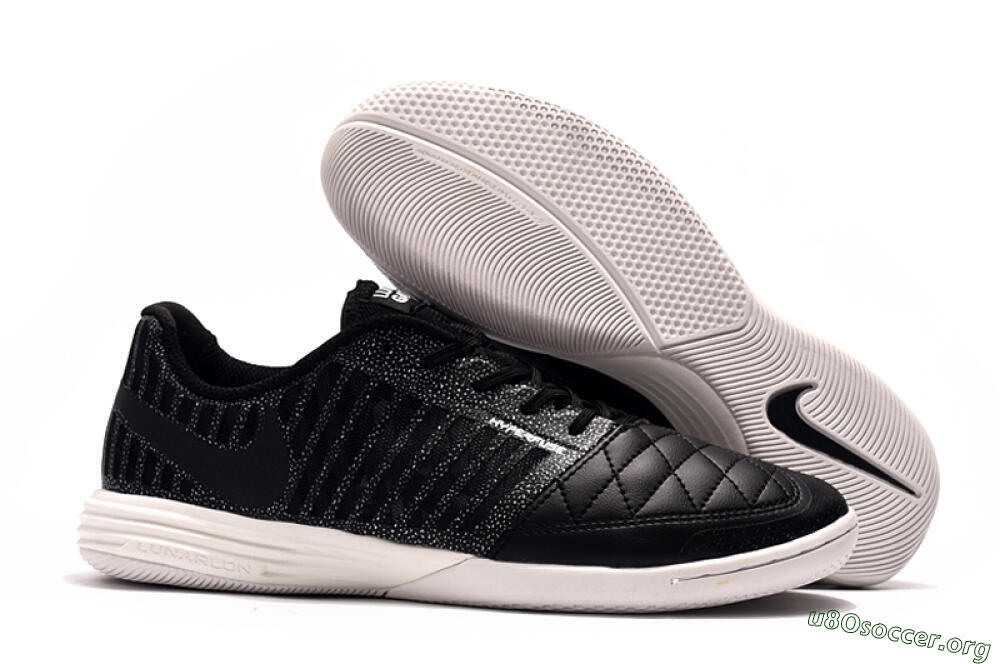 Nike Lunar Gato 2 IC Football Shoes - Black/Silver/White 2