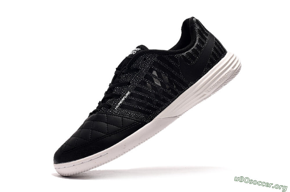 Nike Lunar Gato 2 IC Football Shoes - Black/Silver/White 8