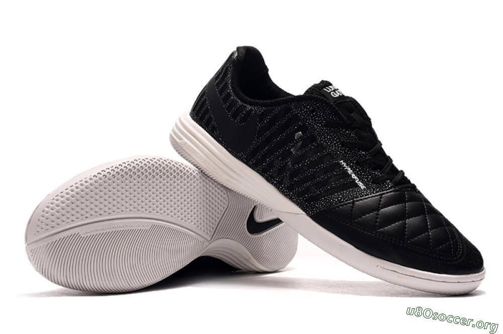 Nike Lunar Gato 2 IC Football Shoes - Black/Silver/White 4